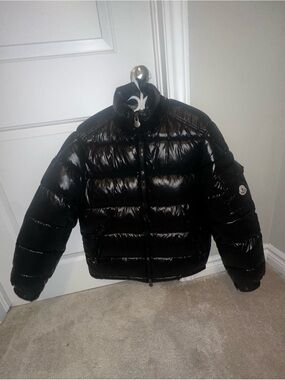 Moncler Black Shiny Puffer Jacket